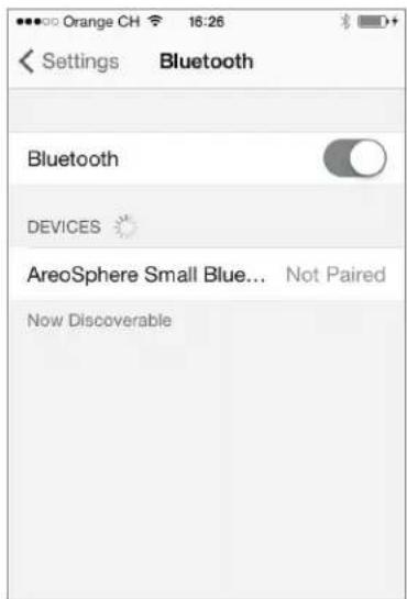 GENEVA AeroSphère Base - Configuración inicial ("emparejamento") con el iPhone, iPad o iPod touch - 1