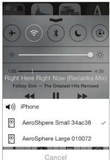GENEVA AeroSphère Base - Spille av musikk fra en iPhone, iPad aller iPod Touch - 3