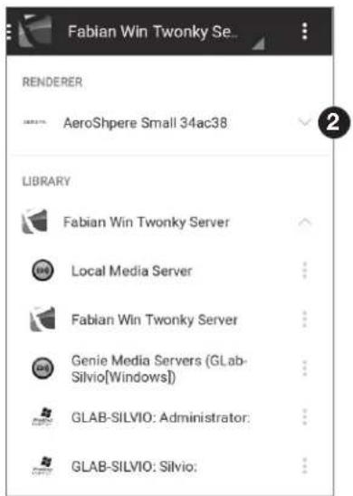 GENEVA AeroSphère Base - Muziek aftspelen vanaf de Android app "BubbleUPnP" - 1