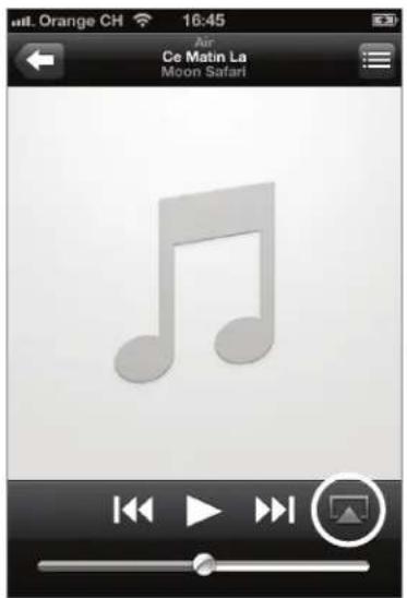 GENEVA AeroSphère Base - Afspiling af musik fra en iPhone, iPad eller iPod Touch - 1