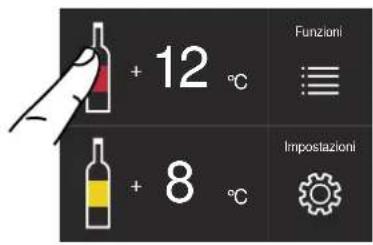 BERTAZZONI WC455BRP2T - Modifica delle temperature dei vani - 1
