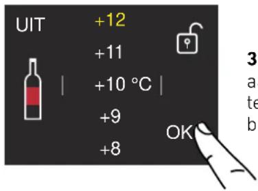 BERTAZZONI WC455BRP2T - De temperatures van het compartment wijzigen - 3