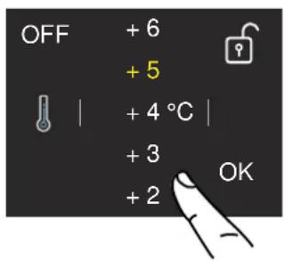 BERTAZZONI LRD755UBRPTT - Modifier la température des compartiments - 2
