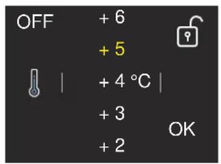 BERTAZZONI LRD755UBRPTT - AEndring af temperaturerne - 8