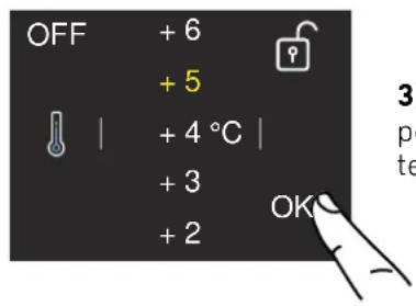 BERTAZZONI LRD755UBRPTT - Modifier la température des compartiments - 3