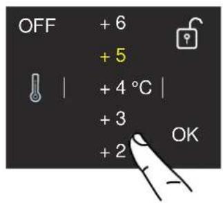 BERTAZZONI LRD755UBRPTT - Ändra på jackets temperatur - 2