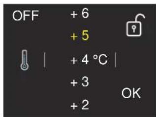 BERTAZZONI LRD755UBRPTT - AEndring af temperaturerne - 7