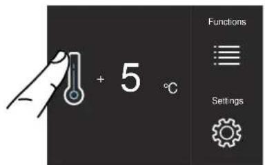 BERTAZZONI LRD755UBRPTT - AEndring af temperaturerne - 1