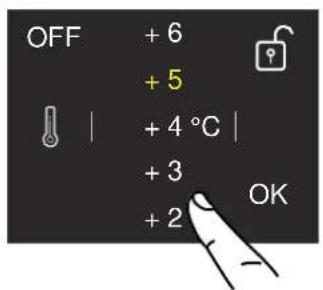 BERTAZZONI LRD755UBRPTT - AEndring af temperaturerne - 2