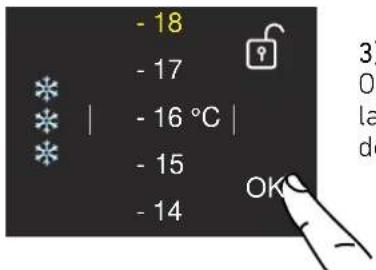 BERTAZZONI FRZ605UBLXTT - Para modificar las temperaturas del compartimento - 3