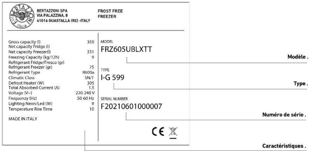 BERTAZZONI FRZ605UBLXTT - Important - 2