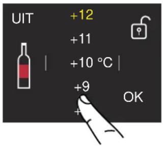 BERTAZZONI WC605BRX2T - De temperatures van het compartment wijzigen - 2