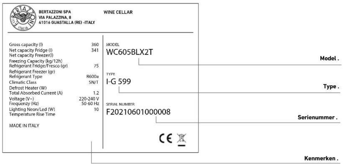 BERTAZZONI WC605BRX2T - Ken uw apparatus - 2