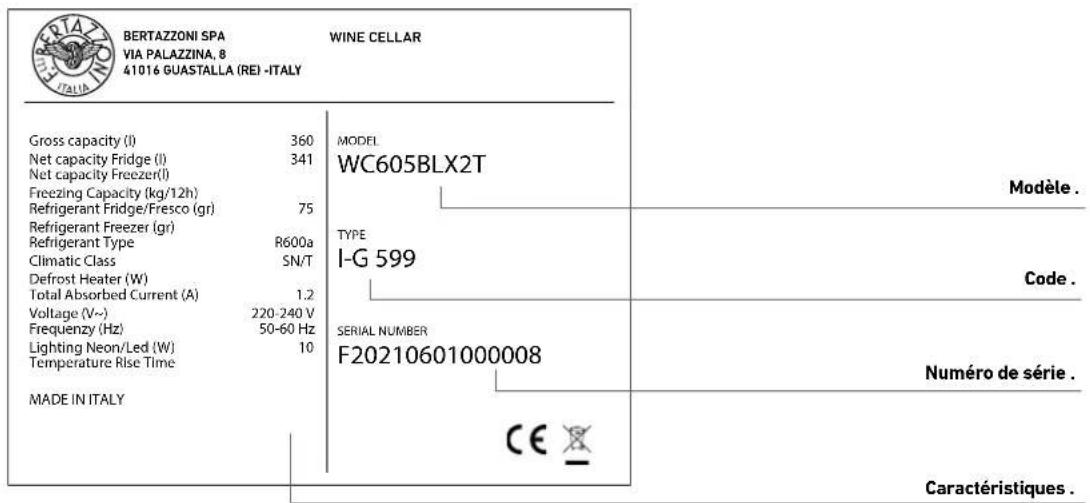 BERTAZZONI WC605BRX2T - Important - 2