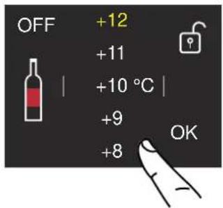 BERTAZZONI WC605BRX2T - Modifier la température des compartiments - 2