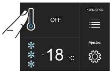 OFF - 18 °C Funciones Ajustes