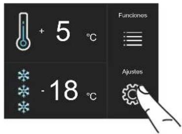 + 5 °C - 18 °C Funciones Ajustes