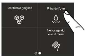 Machine à glaçons Filtre de l'eau Nettoyage du circuit d'eau