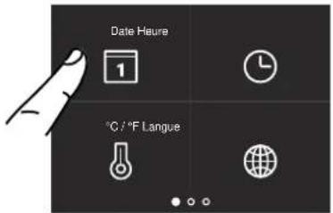 Date Heure 1 °C / °F Langue