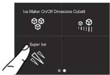 Ice Maker On/Off Dimesione Cubetil Super Ice