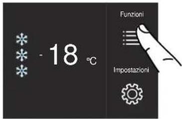 - 18 °C Funzioni Impostazioni