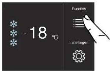 - 18 °C Functes Instellingen