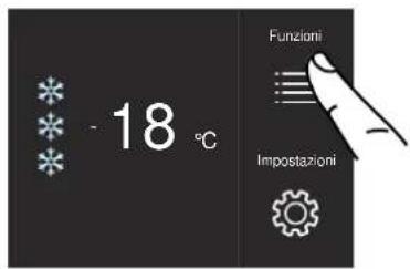 - 18 °C Funzioni Impostazioni