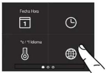 Fecha Hora 1 °C / °I Idioma