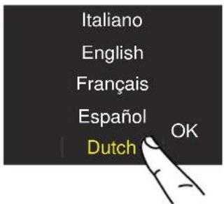 Italiano English Français Español Dutch OK