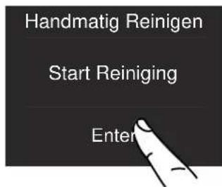 Handmatig Reinigen Start Reiniging Enter