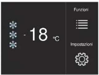 - 18 °C Funzioni Impostazioni