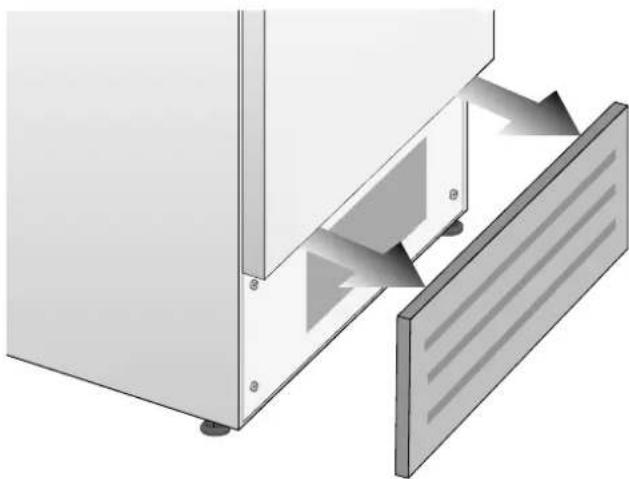 BERTAZZONI FRZ455UBLXTT - Volg voor de reiniging van de condensor deze instructies: - 1