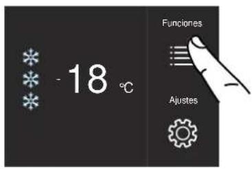 -18 °C Funciones Ajustes