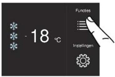 - 18 °C Functies Instellingen