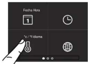 Fecha Hora 1 °C / °I Idioma