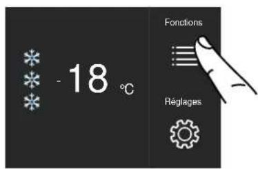 - 18 °C Fonctions Réglages