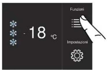 - 18 °C Funzioni Impostazioni