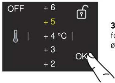 BERTAZZONI LRD905UBRXTT - Ændring af temperaturerne - 3