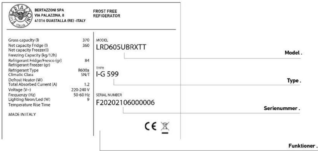 BERTAZZONI LRD905UBRXTT - Vigtigt - 2