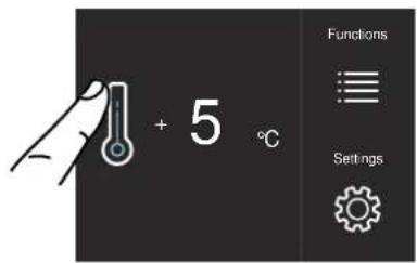 BERTAZZONI LRD905UBRXTT - Ändra på fackets temperatur - 1