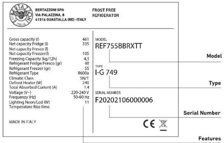 BERTAZZONI REF905BBRXTT - Product plate - 2