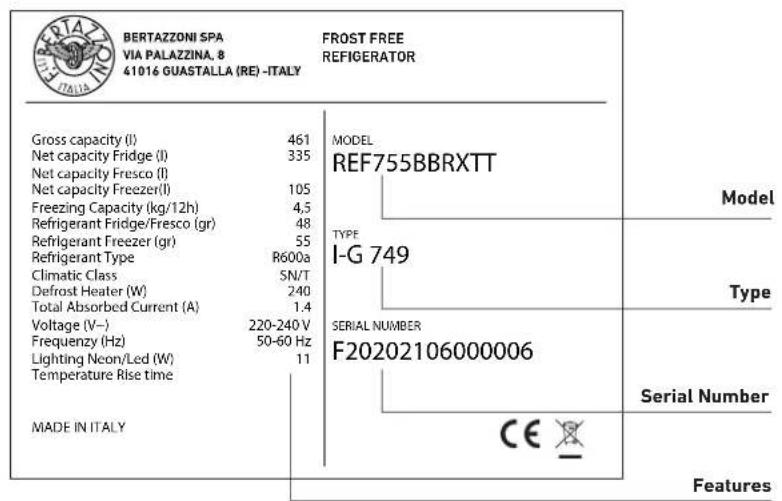 BERTAZZONI REF905BBLXTT - Product plate - 2