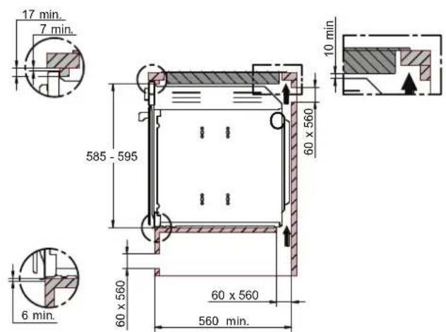BERTAZZONI F605HEREKNE - INSTALLING THE OVEN IN A TALL APPLIANCE HOUSING - 2