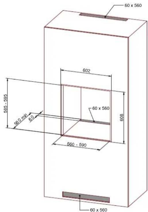 BERTAZZONI F605HEREKNE - INSTALLACION EN UNA COLUMN - 1
