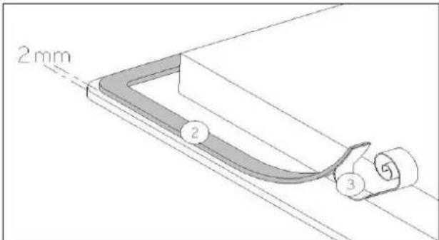 BERTAZZONI P784IC1G5NE - Colocación de la junta de estanqueidad - 1