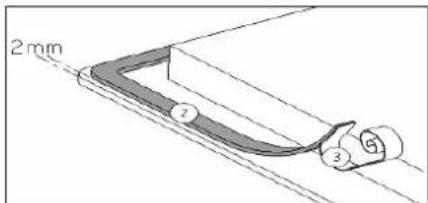 BERTAZZONI P784IC1G5NE - How to stick the gasket: - 1