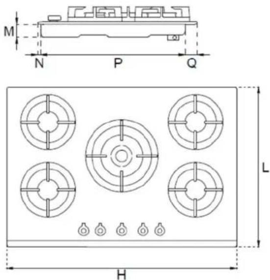 BERTAZZONI P604PROX - ΕΓΚΑΤΑΣΤΑΣΗ ΤΗΣ ΕΣΤΙΑΣ ΣΤΟ ΕΠΙΠΛΟ - 1