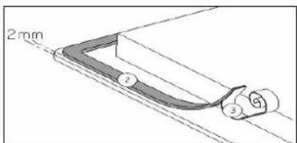BERTAZZONI P786IM3B2NE - How to stick the gasket: - 1