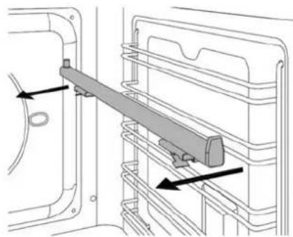 BERTAZZONI F605MODGKXS - Αφαίρεση των τηλεσκοπικών βραχιόνων - 1