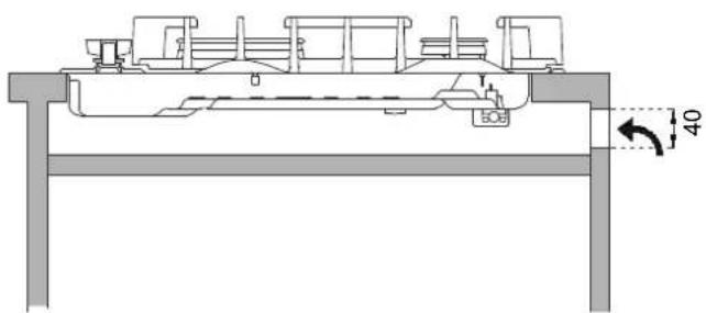 BERTAZZONI P905CMODGNE - INSTALLAZIONE SOPRA VANO O CASSETTI - 1